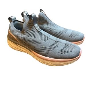 HOBIBEAR‎ Slip On Sneakers Walking Shoes Comfort Lightweight Gray Pink Size 40